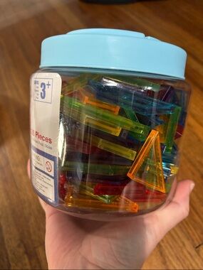 Transparent Pattern Blocks light table toy